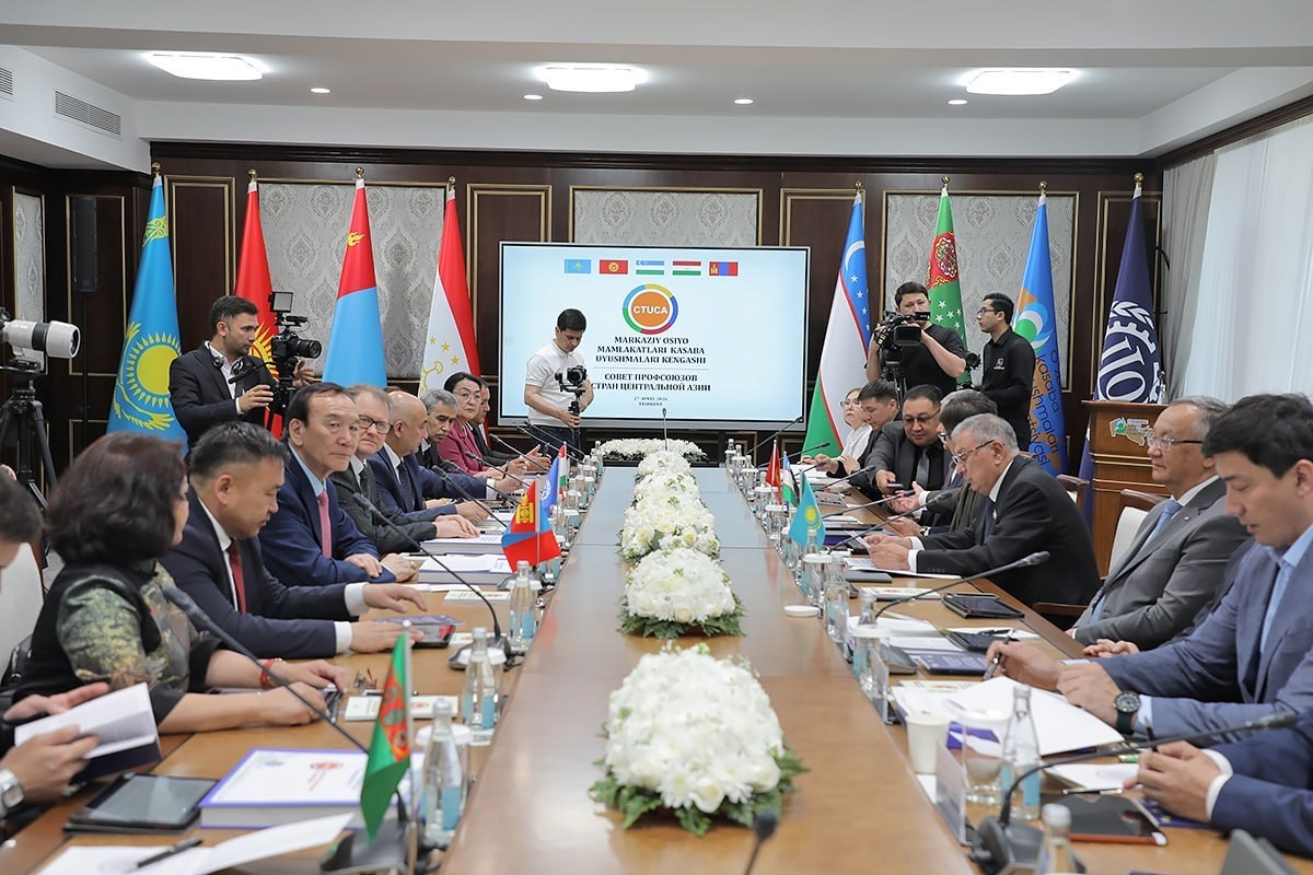 Toshkentda Markaziy Osiyo kasaba uyushmalari xalqaro konfederatsiyasi tuzildi